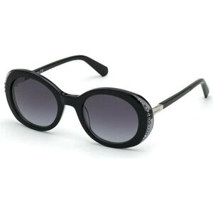 Swarovski SK281 05B Black Oval Crystals Sunglasses